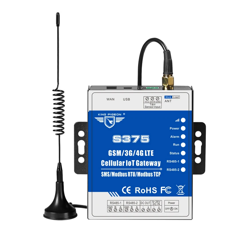 S375 3g 4g Dual Sim Dual Rs485 Modbus To Mqtt Gateway - Buy Mqtt ...