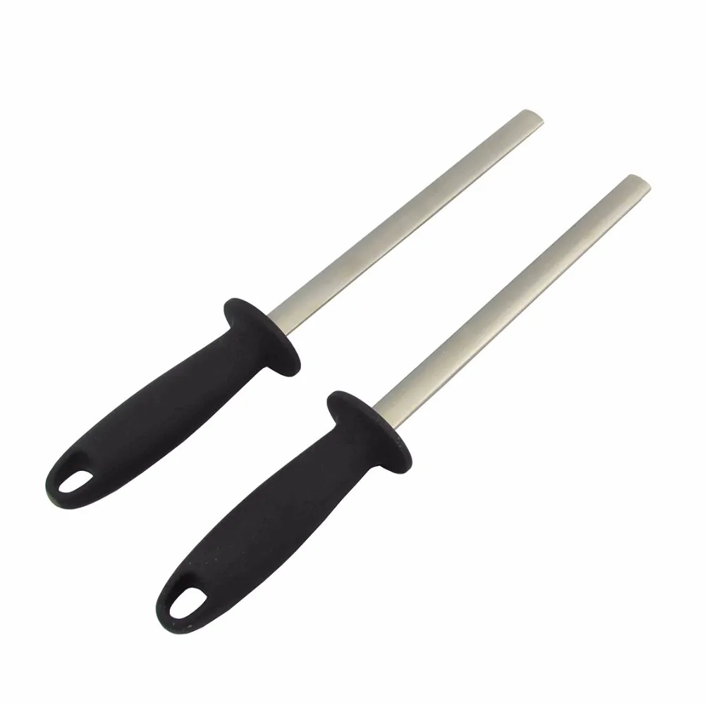 

8 inch Oval-shaped Diamond Knife Sharpener steel Chef knife sharpening steel