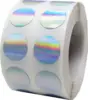 Silver Color Coding Dots | Tiny Holographic Round Dot Stickers | 1" Labels--Total 1,000 Per Roll