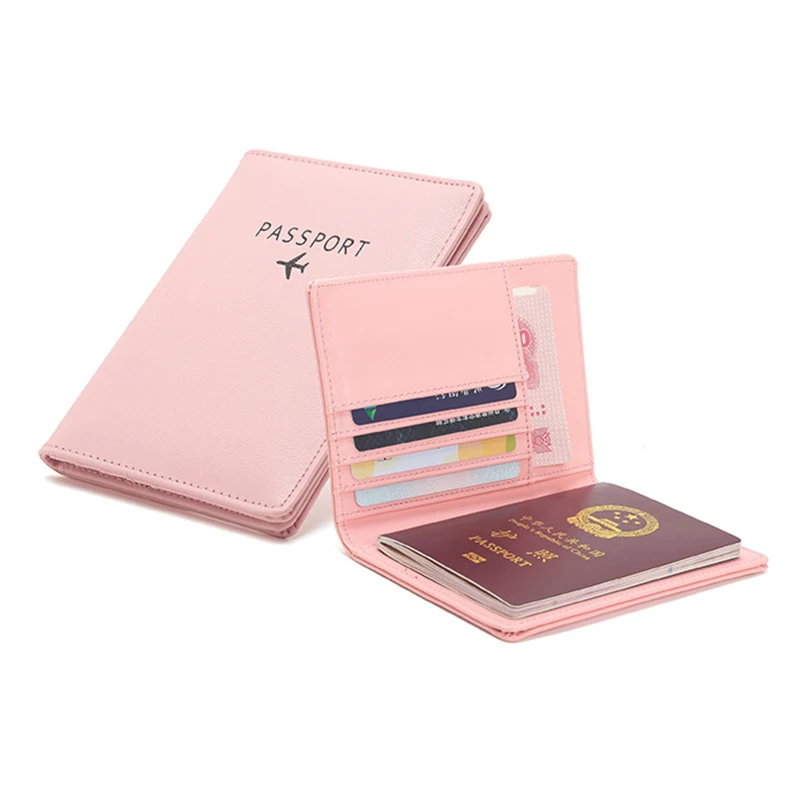 

Business Travel Multicolor RFID PU Leather Card Holders Bag Wallet Case Passport Holder Passport Cover, Customized
