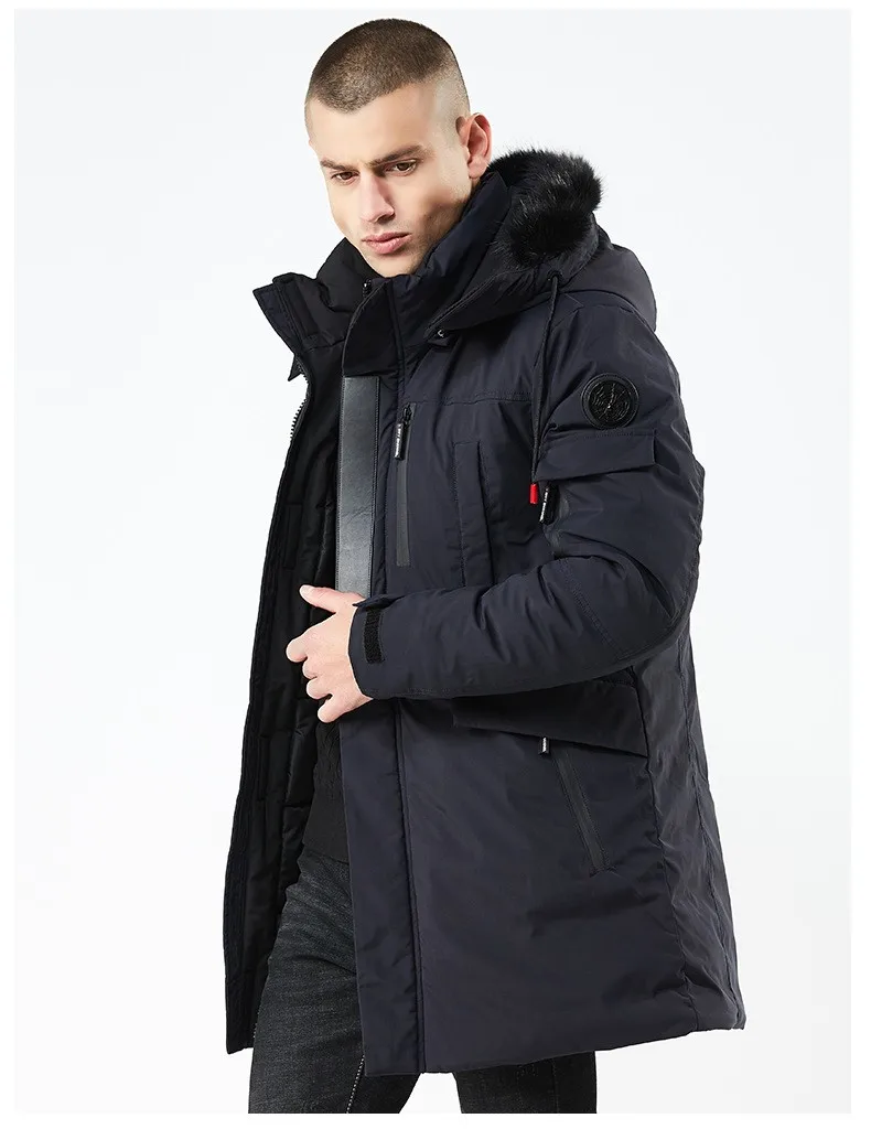 Winter Fashion Latest Design Black Korean Long Padding Coat Men - Buy ...