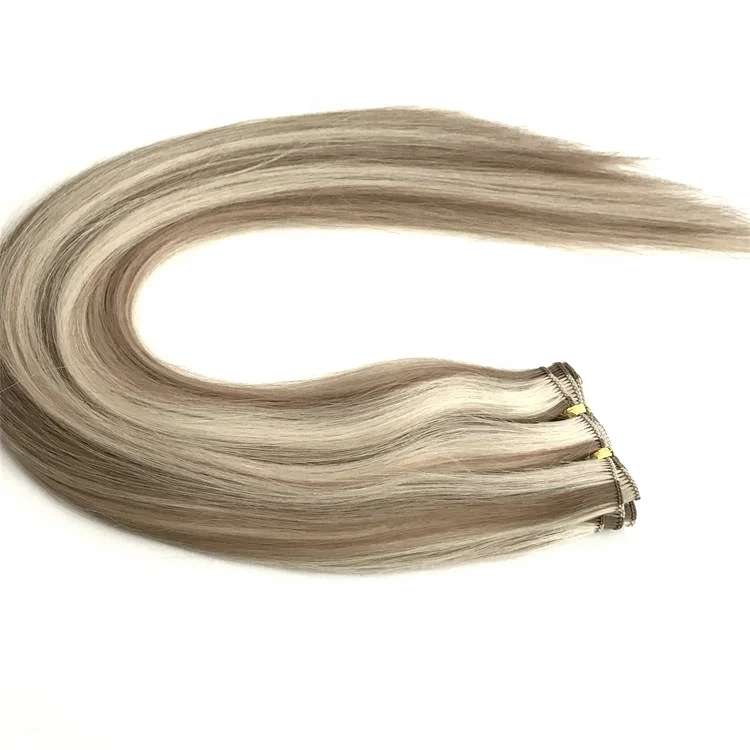 

Greathairgroup Extreme Workmanship 100% Remy Human Hair Hand Tied Hair Weft Hair Extension