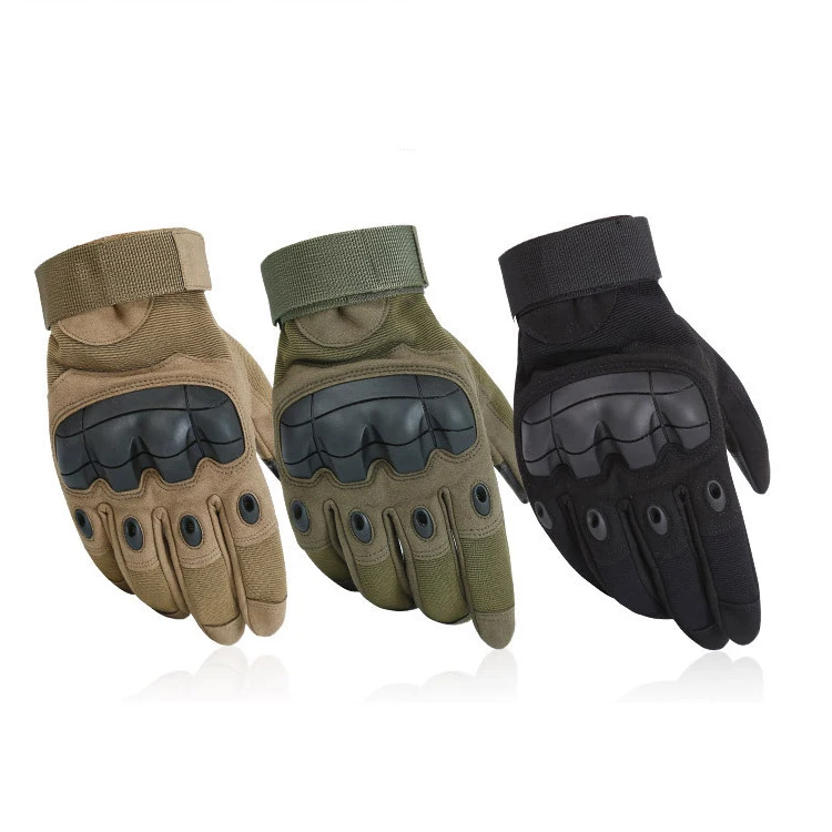

Factory Directly Supply Best Price Cowhide Breathable Mountain Bike Gloves Full Finger Cycling Gloves, Black,army green,khaki