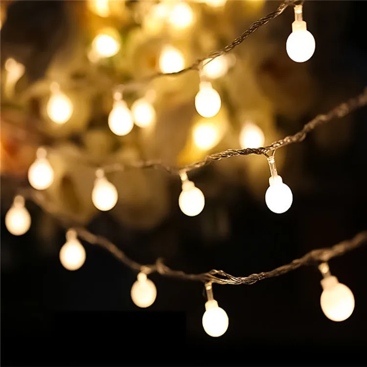 Holiday chain Globe Warm White Waterproof Battery Operated string light Decorative Fairy Light  for Outdoor/Indoor Bedroom