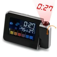 

Promotional Best Seller Wireless Desktop Color Screen Digital Projector Alarm Clock Weather Station Clock Projector