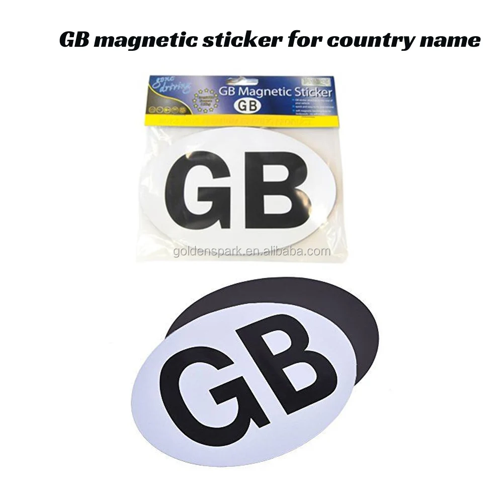GREAT BRITAIN GB STICKER BADGE OVAL TRAVEL ABROAD 
