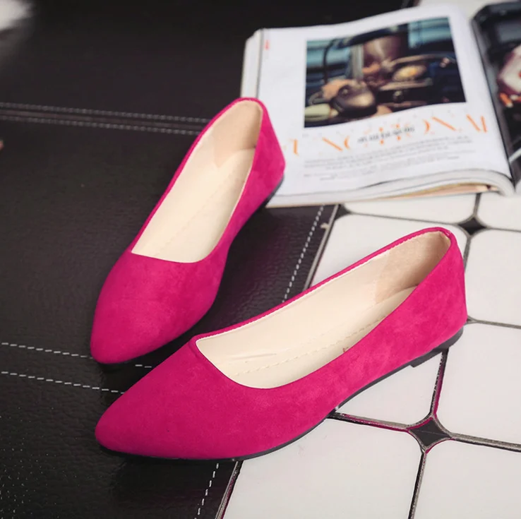 comfy pointed toe flats