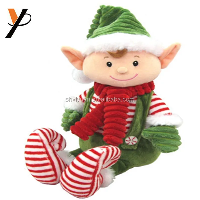 christmas elf cuddly toy