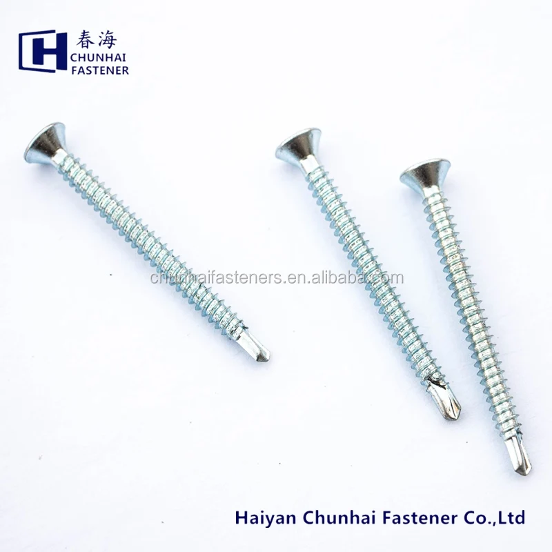 
philip flat head self tapping screw galvanized 