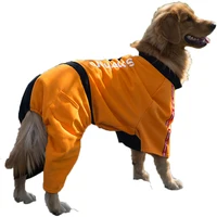 

Custom logo high quality large dog fashion clothes cotton hoodies pet winter coat