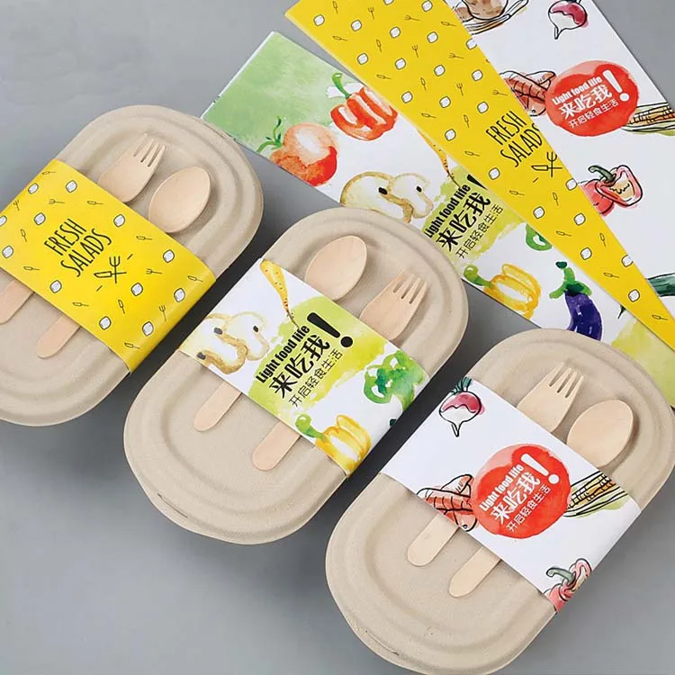 

Biodegradable Disposable Paper Lunch Box Takeaway Food Container, Raw