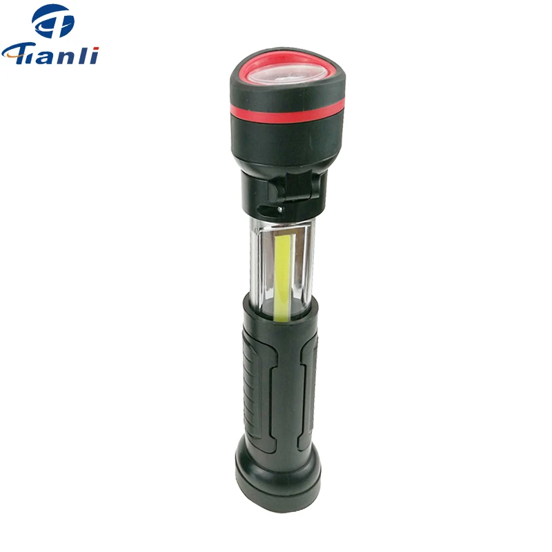 
AAA Batteries Powerful Extendable Worklight LED Light Swivel Torch Flashlight Magnetic Inspection Lamp 
