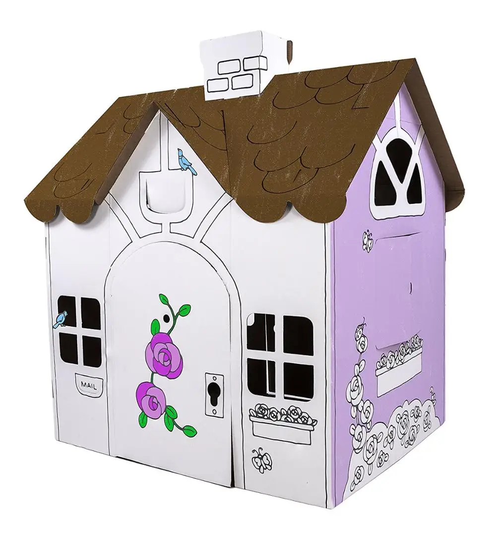 Wholesale Custom Ningbo Paintable Child Train Cardboard Playhouse Buy Cardboard Playhouse