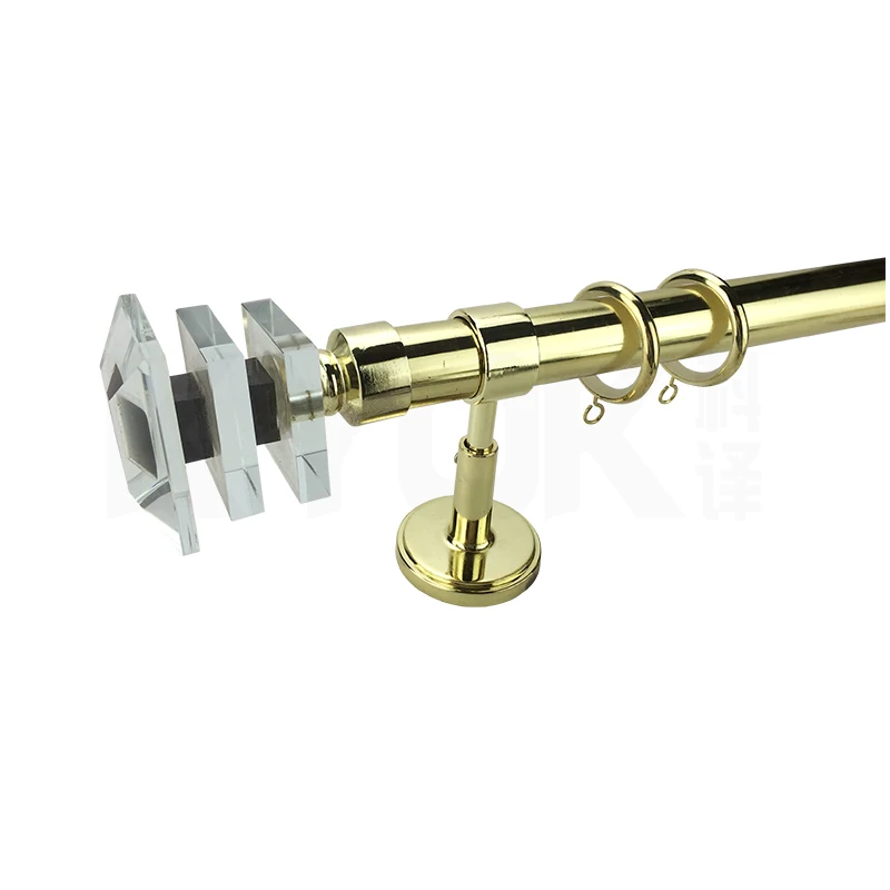 Tension Rod For Drapery Hardware Double Curtain Rod Set Poles Pipe