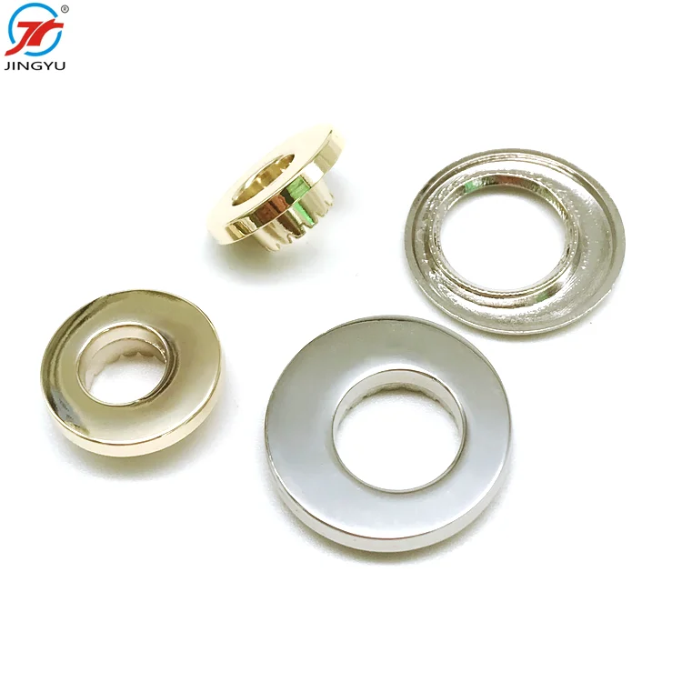 Custom Garment Accessories Metal 10mm Brass Round Brush Painted Metal