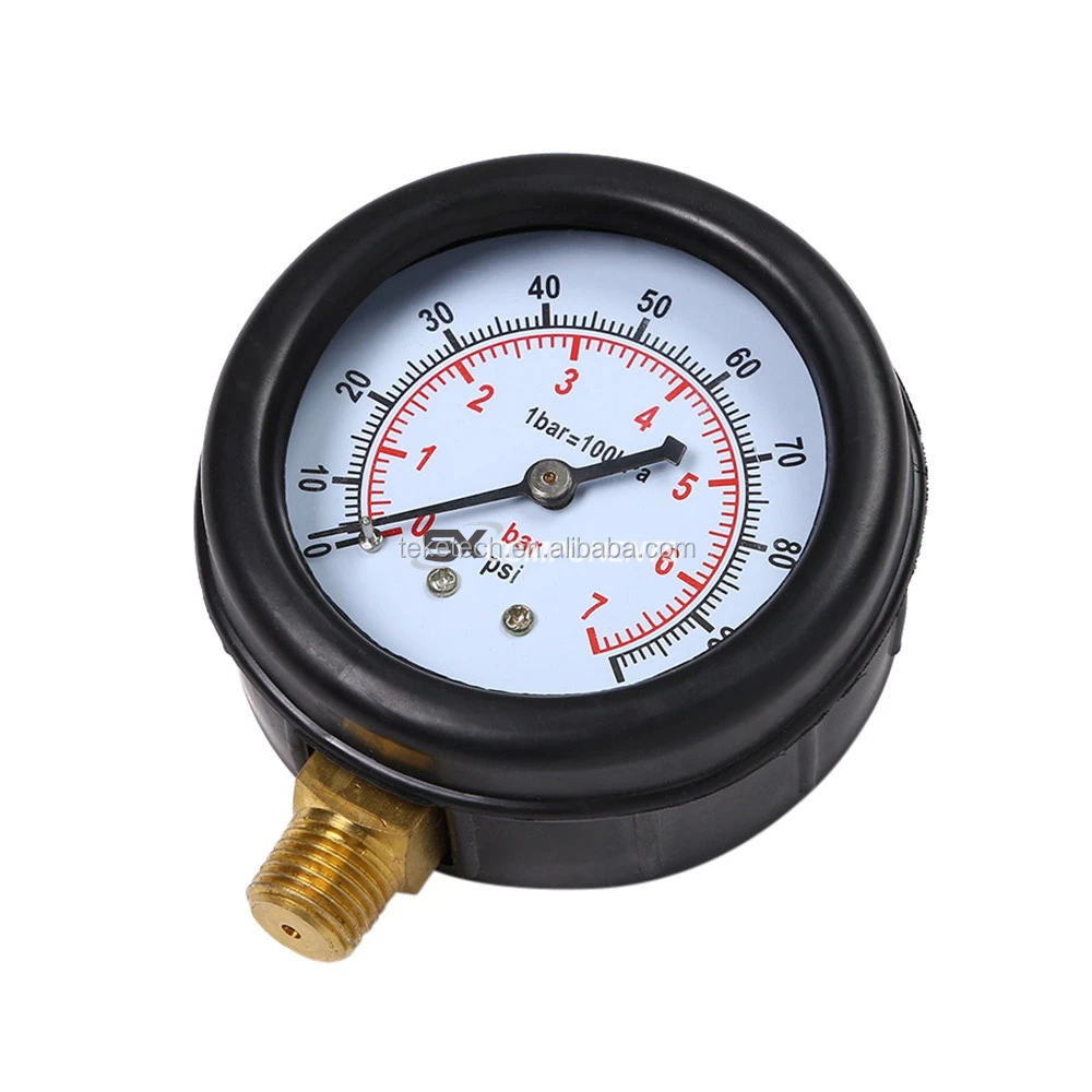 Oil Pressure Gauge Compression Tester Engine Cylinder Oil Pressure Diagnostic Tester