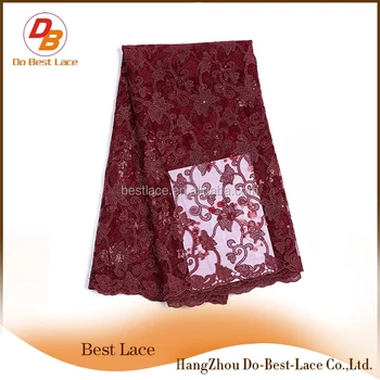 wine colored lace fabric