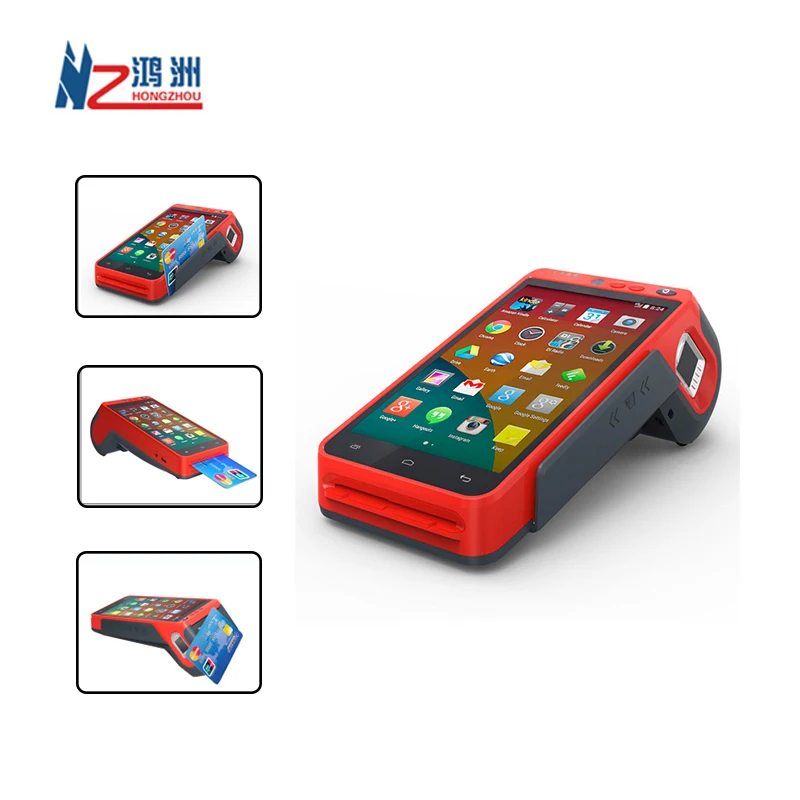 EMV PCI Certified Android 7.0 OS All-in-one POS Terminal/Biometric POS Device