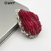 WT-P1430 Newest Vintage Style Wild Coast Jewelry For Women Jewelry Making in Silver Electroplated Natural coral Pendant