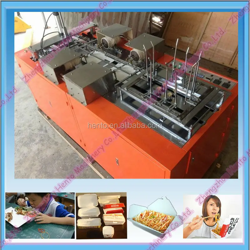 Paper Lunch Box Making Machine Take Away Food Box Making Machine 60170317646