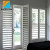 Aluminium opening window by hand with aluminium shutter profiles window shutter