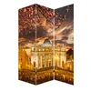 chic folding wooden screen room divider