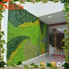 2015 Hot sale artificial grass wall decor plastic gras wall and hanging vertical green wall for plant system flower