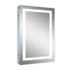 China Factory Price Bathroom LED Backlit Wall Silver Glass Mirror For Makeup