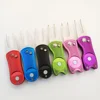 customized logo enamel ball marker retractable golf divot tool