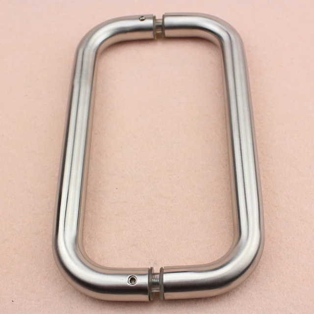 stainless steel 304 glass back to back door handle ss finish