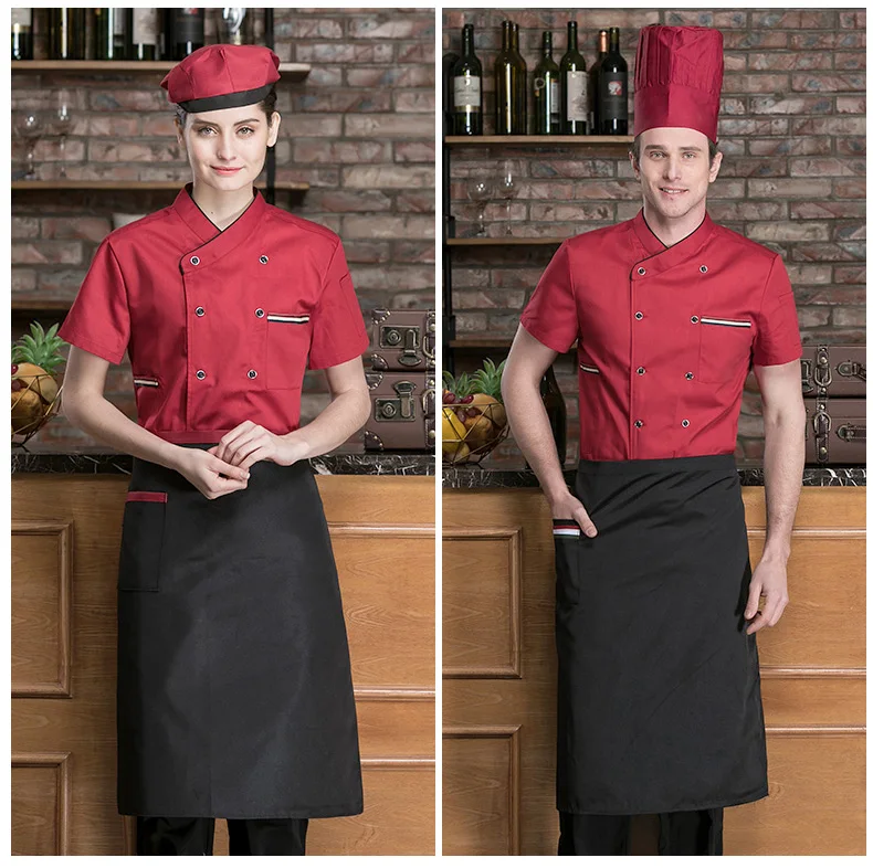 100 Cotton Chef Uniform Kitchen White Color Acrylic Bathtub Apron Bar