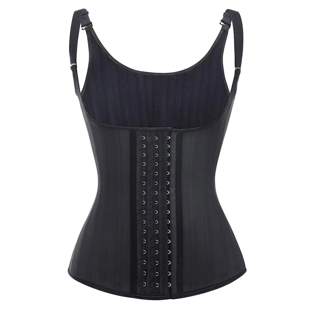 Wholesale Black Hooks 25 Steel Boned Adjustable Fashion Women Latex Waist Trainer