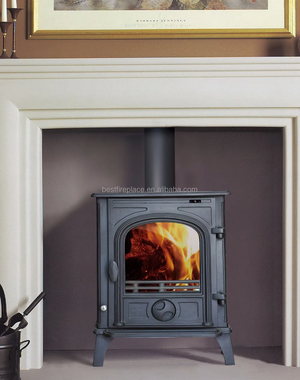 Freestanding Installation Type Antique Cast Iron Wood Burning Stoves
