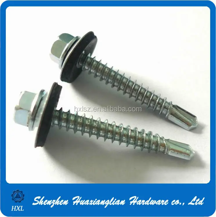 Din7504 Hex Head Stainless Steel Self Drilling Screw With Epdm Washer Products From Shenzhen