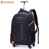 Multi-use executive aoking travel laptop trolley bag rolling wheeled trolley backpack