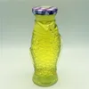 Exquisite 8oz unique animal fish shape wine glass bottle/liquor beverage bottle