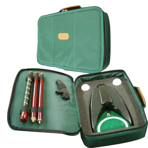 Red wood box classical executive office golf putter gift set