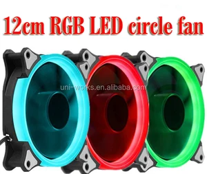 RGB Case Cooling Fan 120mm 12cm 4pin male/female 3pin With RGB LED Ring For Computer Water Cooler Color Fan
