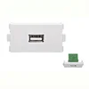 China Accepted 48*24mm Euro USB Wall Plate Module faceplate usb faceplate switch for USB signal transmission