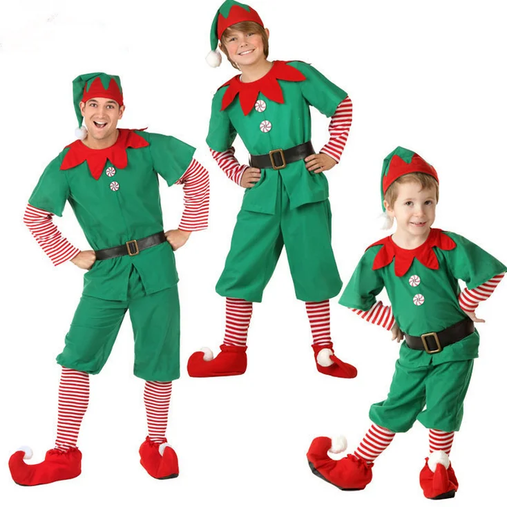 Wholesale Baby Elf Christmas Characters Clothing Cosplay Costume