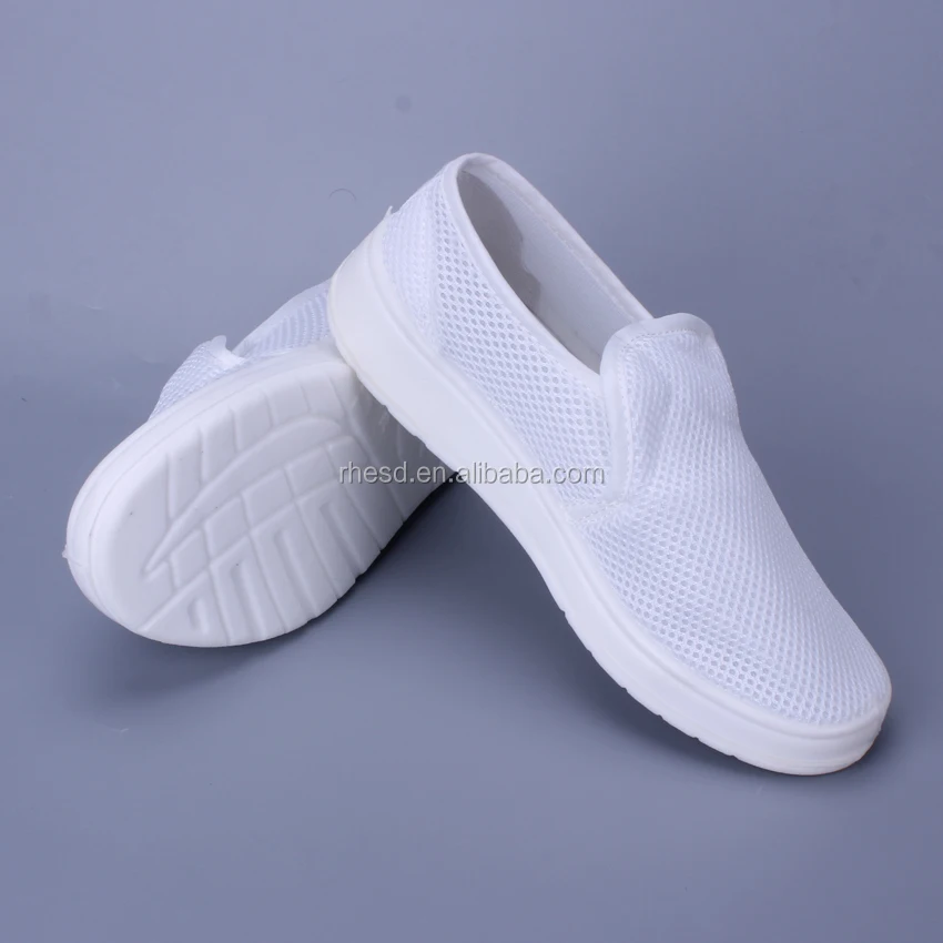 0.5mm Striped Esd Safety Shoes /white Esd Antistatic Shoes /cleanroom