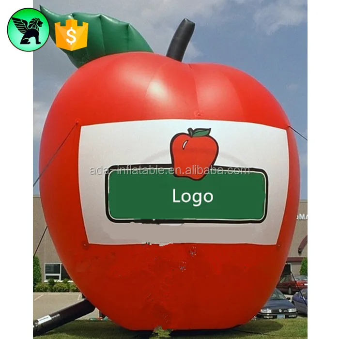 5m Giant Inflatable Apple Customized Promotional Fruit Inflatable For