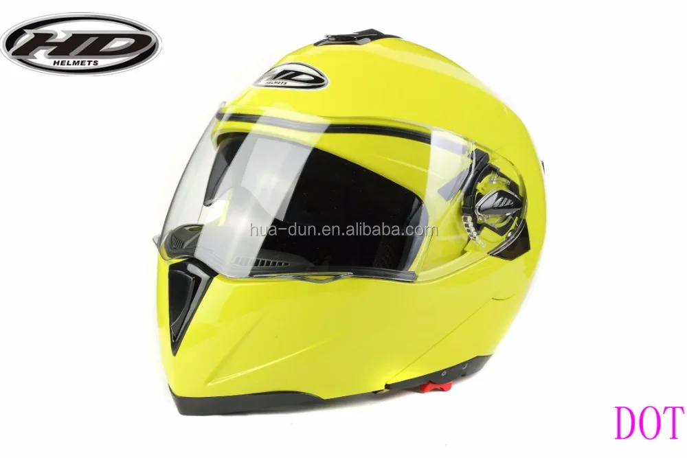 JinHua HD high quality dot dual visor flip up helmet HD-701