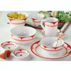 New Product Melamine Red/ White Printing Dinner Set pc tableware