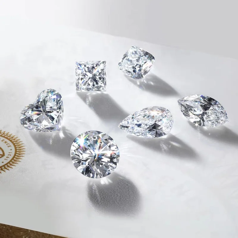 

High quality hand made white moissanite stones loose moissanite