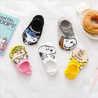 

Ladies Trend cartoon Anime socks thin invisible anti-slip cotton casual boat socks