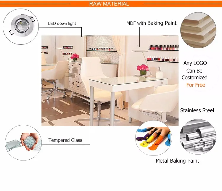 Custom Design Beauty Salon Counter Design,Nail Salon Furniture Equipment Buy Salon Furniture