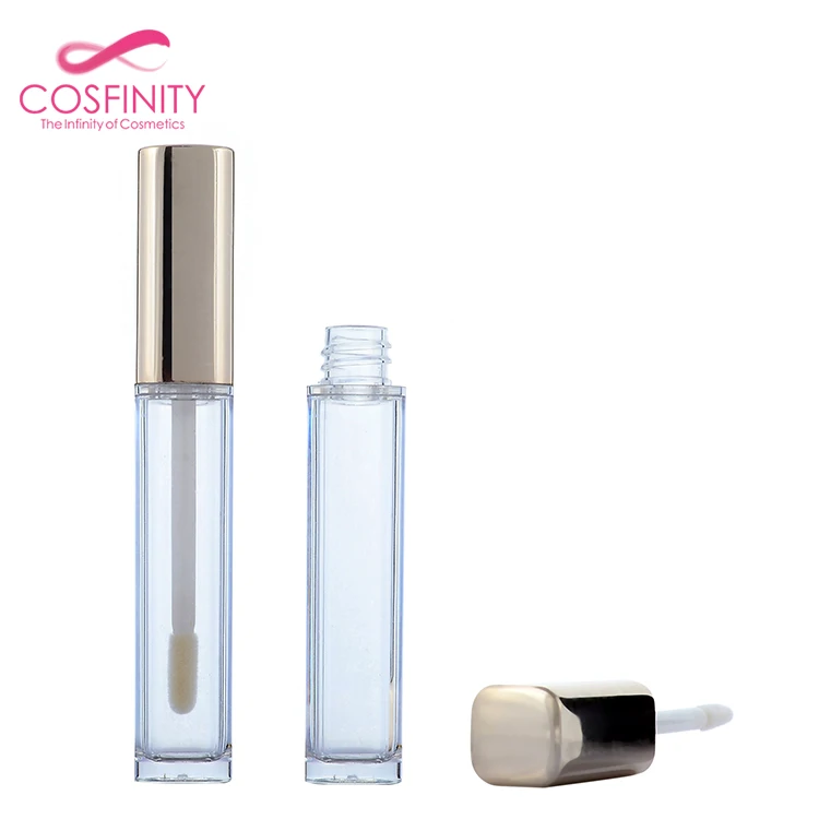 New product soft lip gloss container empty makeup empty lipgloss package custom liquid lipstick tube with brush