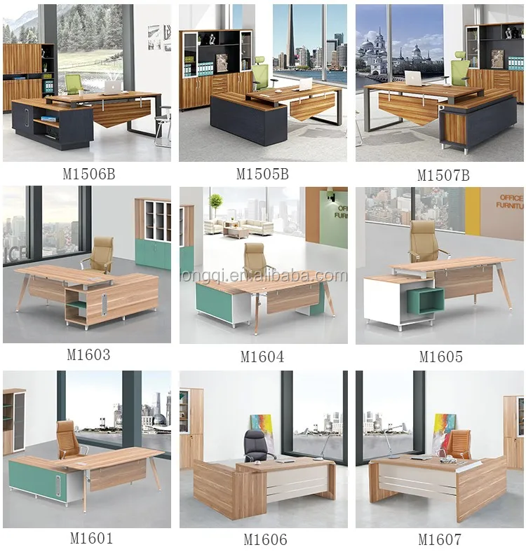 China factory price simple latest design small unique executive office desk modern manager table