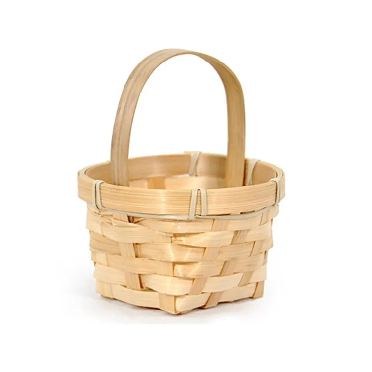 Wholesale Handmade Square Natural Miniature Bamboo Handle Basket Buy Miniature Bamboo Basket